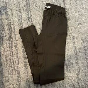 Max & Moi Paris Taupe Leather Pants